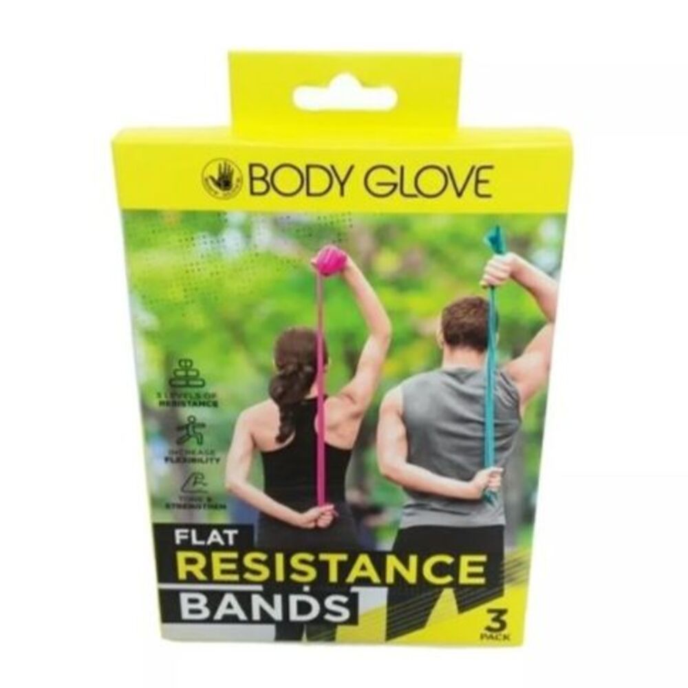 Body Glove Flat Resistance Bands 3 Levels